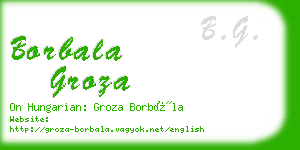 borbala groza business card